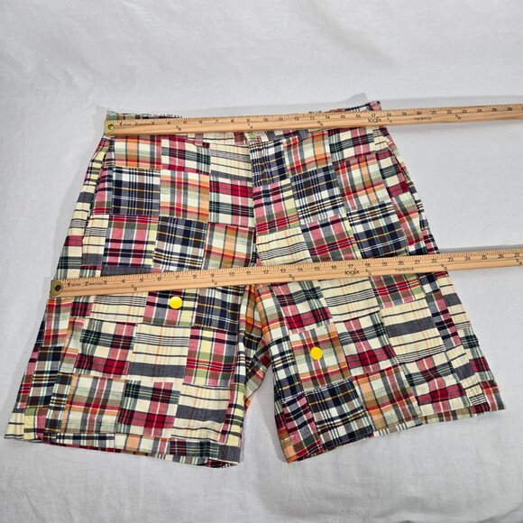 U.S.A. VINTAGE Hipster Multicolor Patchwork Bermuda Shorts UNISEX Men's Size 34. - Picture 15 of 17